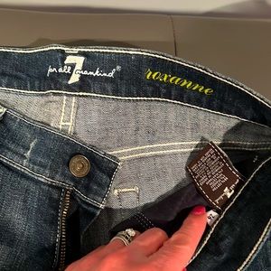 7 For All Mankind Roxanne Distressed Jeans - Women | Color: Blue | Size: 27